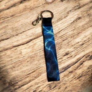 Blue Lightning Keychain